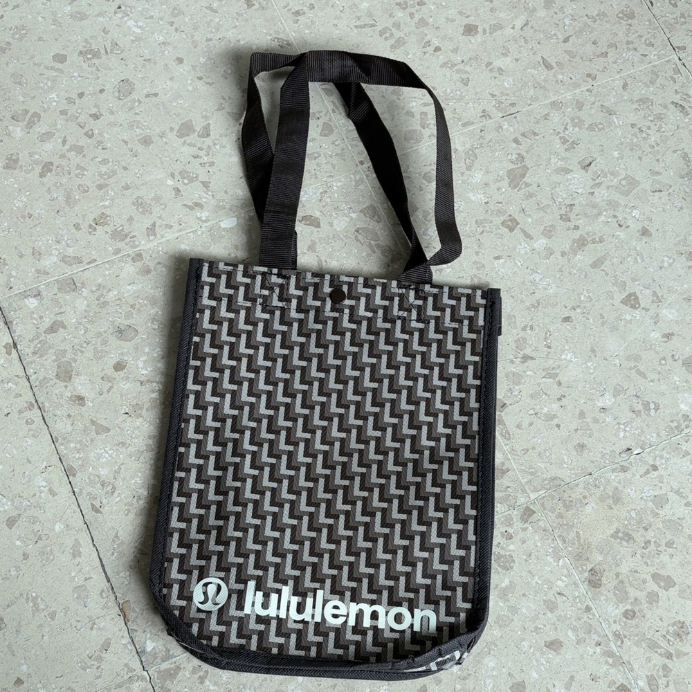 lululemon athletica Black and White Patterned Tote